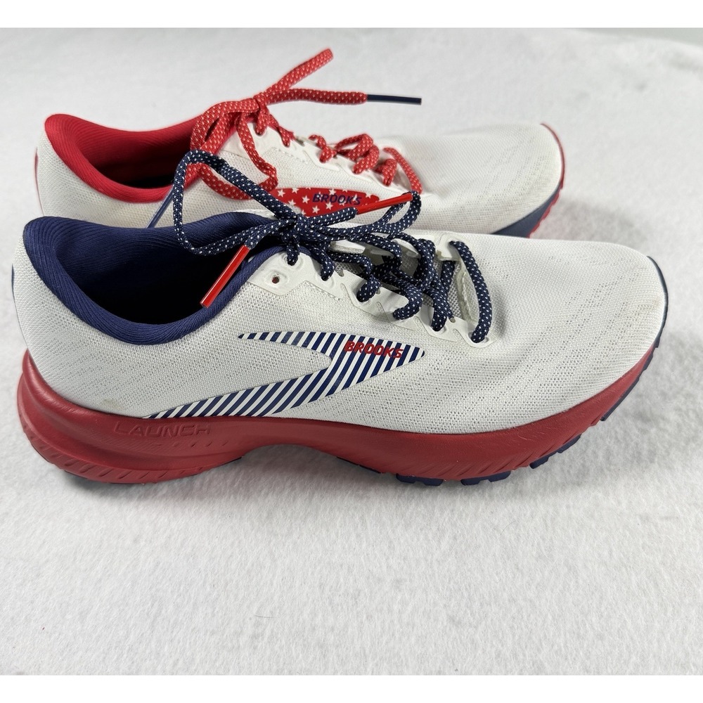 Brooks Launch 7 Running Shoes Women's 7 Stars & Stripes USA Patriotic EUC
